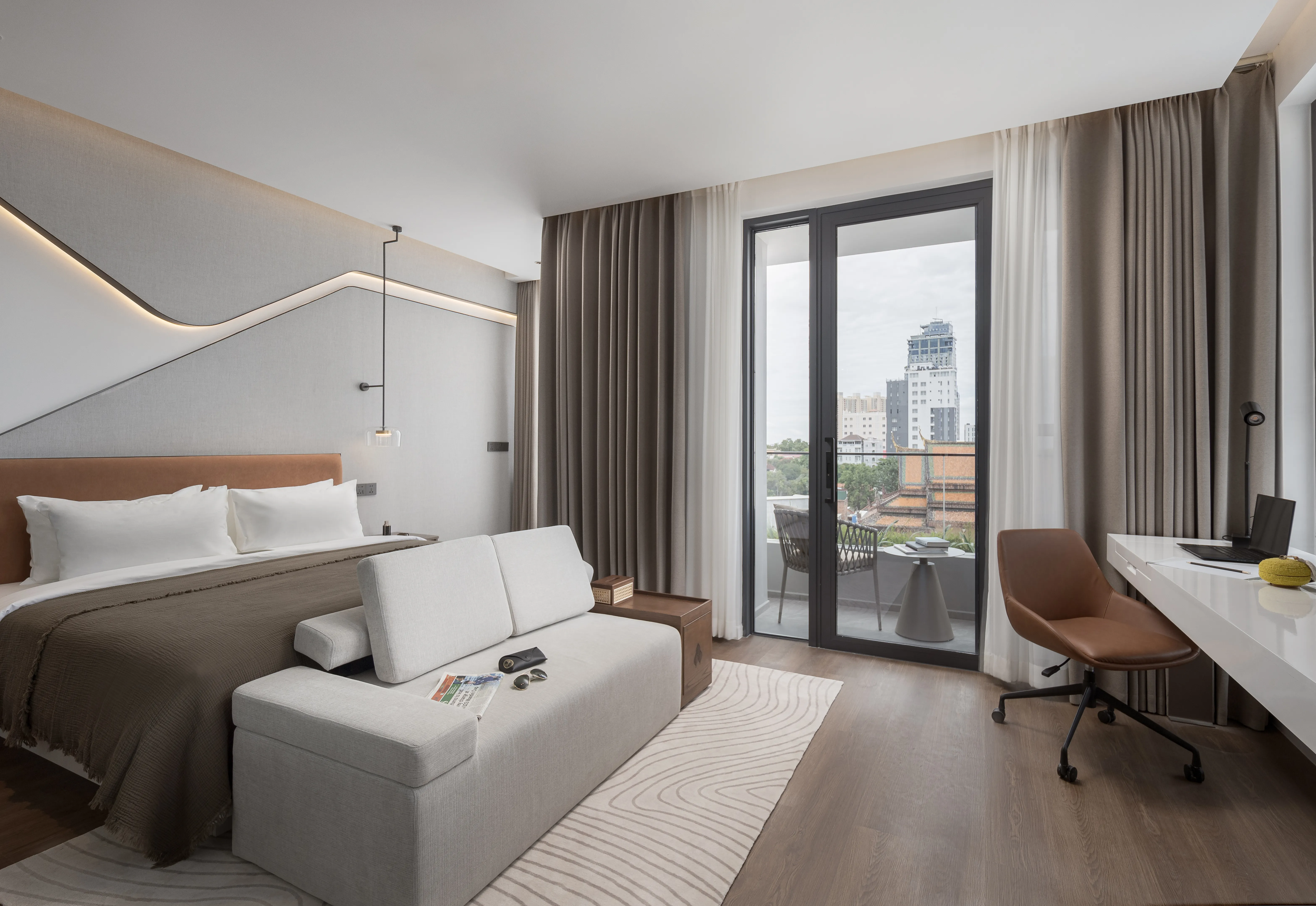 Bedroom at Bassac Signature Hotel