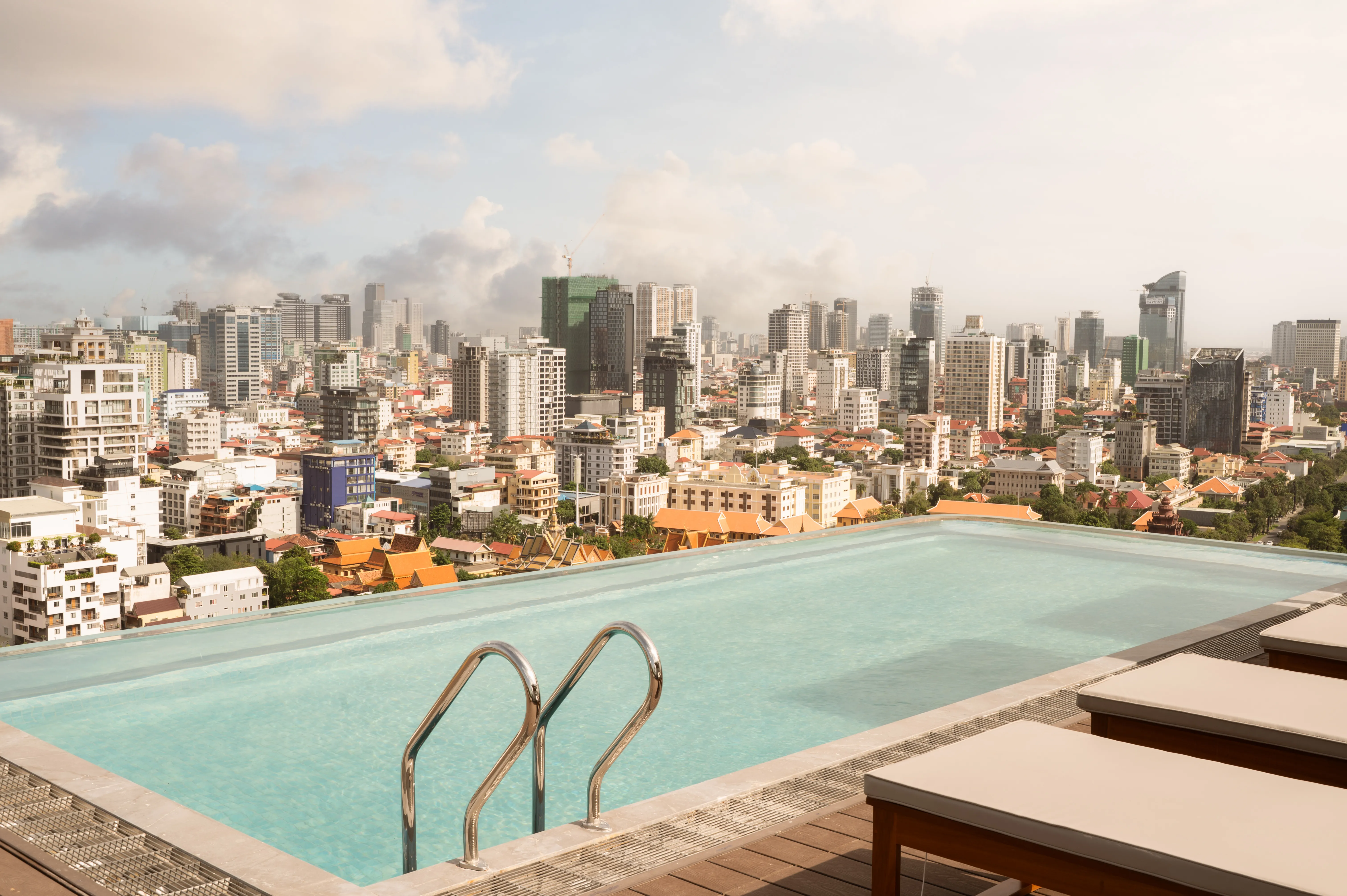 Rooftop pool at Bassac Signature Hotel